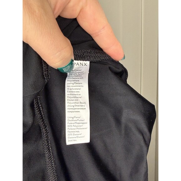 SPANX Shapewear Faux Leather Leggings Black Women’s Extra Large XL  High Waisted - Picture 4 of 6